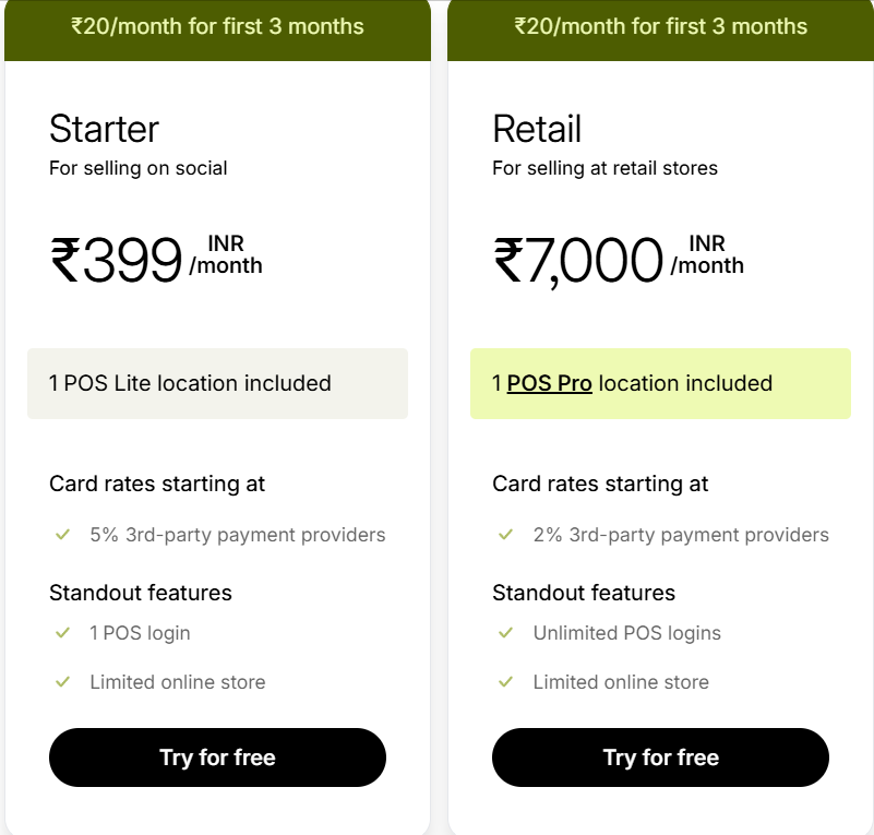 Shopify POS Pricing