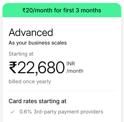 Shopify Advanced Plan