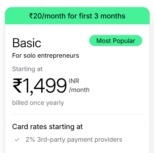Shopify Basic Plan